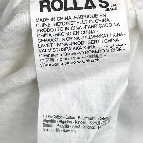 ROLLA'S Original Straight Jeans 26 High Rise Destroyed Cotton Pocket Frayed Hem - Picture 4 of 11